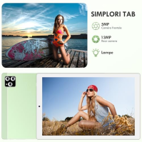 SIMPLORI Android 13 10palcový dotykový tablet, WiFi tablet, osmijádrový, 12 GB RAM + 128 GB ROM, (1 TB rozšiřitelné) 8 MP + 13 M